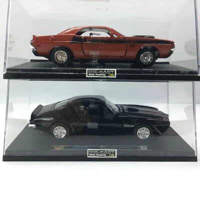 NEWRAY Speedy Power 1973 FireBird and 1970 Dodge Challenger 1/32 Die Cast Cars - Image 1 of 4