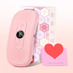Portable Electric Heating Menstrual Heated Pad Belt Period Pain Relief Cramps US - Picture 1 of 7