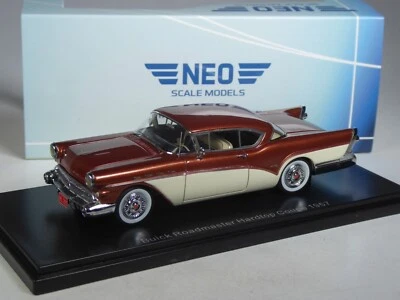 (KI-04-38) Neo Scale Models 45805 Buick Roadmaster braun met. 1957, 1:43 in OVP - Bild 1 von 2