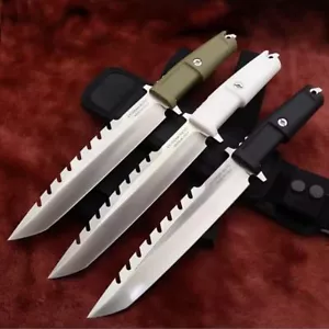 Nuevo cuchillo Forprene mango N690 hoja daga supervivencia caza tácticas de caza VTH10 - Imagen 1 de 11