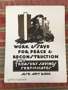government loan organization vintage posters by Stacy H.Wood. - Picture 1 of 4