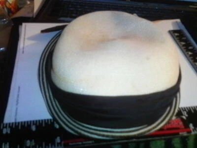 Mujer Adulto Winkelman Sombrero Blanco Plástico Pajita Look Negro Satinado Envejecido Foto 1 de 4