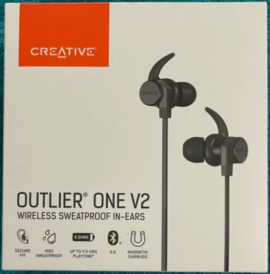 Creative Outlier ONE V2 Earphones Wireless Bluetooth 5 in-Ear Headphones Sports. - Image 1 of 4