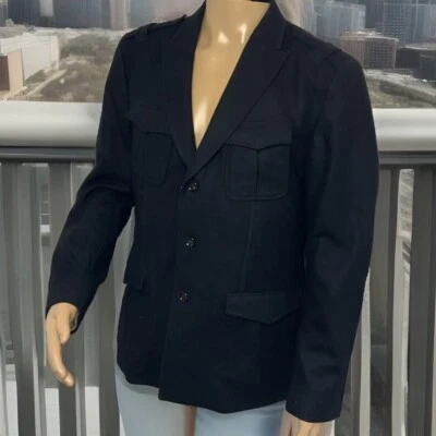 Hugo Boss Blazer Sport Jacket Wool Blend 3-Button Pockets Black Men Sz 42R - Image 1 of 4