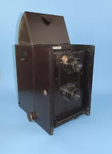 Rare 1895 Ross Portable Twin Lens camera. One of the earliest true TLR cameras. - Picture 1 of 22