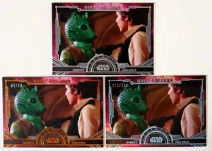 🔥2016 Star Wars Topps Masterwork GR-4 HAN SOLO GREEDO CANVAS /99 RAINBOW /299🔥 - Bild 1 von 2