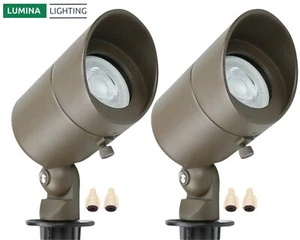 4W Outdoor Spotlights (2-Pack) 12V Low Voltage Spotlights - Landscape Spotlights - Picture 1 of 10