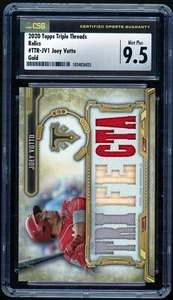 JOEY VOTTO 2020 Topps Triple Threads Relics Gold #TTR-JV1 Relic 1/9 CSG 9.5 - Picture 1 of 2