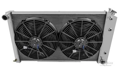 1978-1987 GMC Caballero All Aluminum 2 Row KR Champion Radiator Fan Combo Foto 1 de 4