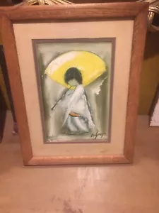 Vintage DeGrazia Beautiful 13" x 16" Signed Framed Print - Picture 1 of 4