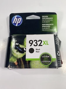 Genuine HP 932 XL Black Ink Cartridge New In Sealed Package Expired Sept 2017 - Foto 1 di 6