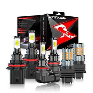 6X Bombillas LED de niebla alta/baja + lámpara de señal de giro para Ford F150 1999-2003 - Imagen 1 de 24