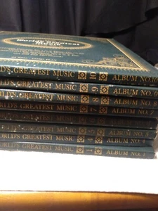 BASIC LIBRARY OF THE "WORLD'S GREATEST MUSIC VOLUMES 1-10 missing 2 and 3  - Picture 1 of 4