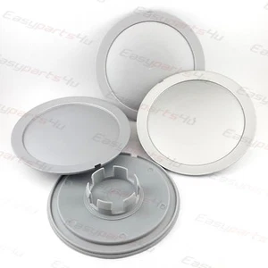 4x TAPAS CENTRALES DE CUBO DE RUEDA DE ALEACIÓN 147mm / 57mm / 19mm se adapta a VAG golf audi - Imagen 1 de 6