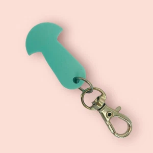 Trolley Token Removable Unlocker Coin Token Key Coles Woolies Aldi Pastel Mint - Bild 1 von 5