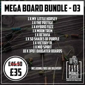 Mega Board Bundle - 03 - Pedale per chitarra fai da te - Pedali cinque gatti - Foto 1 di 1