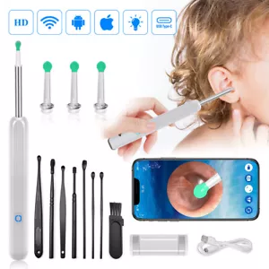 Ear Wax Remover LED Light Scoop Ear Cleaner Removal Camera Cleaning Pick Tool - Picture 1 of 15