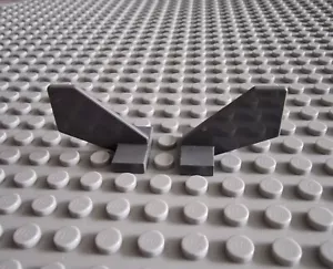 LEGO avión ala trasera nuevo gris oscuro 2 uds Dark Gray Tail Shuttle 44661 P55 - Imagen 1 de 1