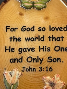 John 3:16 Biblical Jesus God decoration 3x4.5in Refrigerator Locker Magnet - Picture 1 of 4