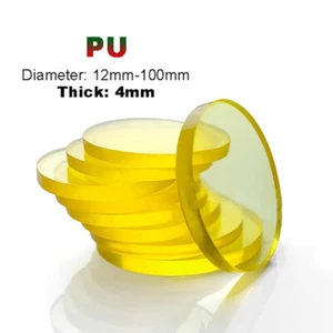 4mm Thick Round Polyurethane PU Disc Discs Damping Pads Sheet | Φ 12mm-100mm - Bild 1 von 8