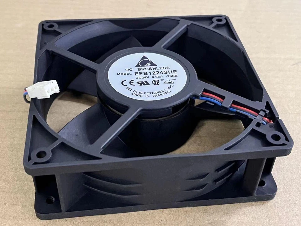 Delta 12038 Fan 24v 0.66a Cooling Fan EFB1224SHE-T8SB - Image 1 of 1