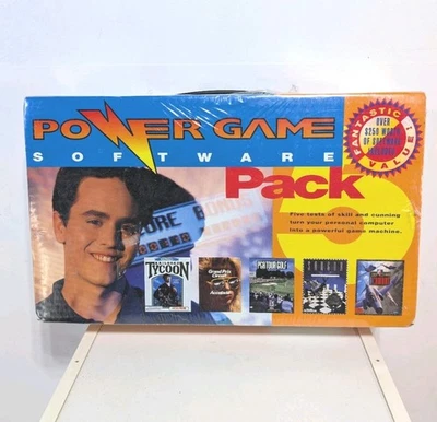 NEW SEALED Power 5 PC Game Software Pack 3.5" Disks Grand Prix Commodore 64 C64  - Image 1 of 4
