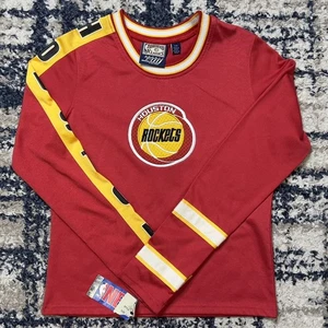 Vtg Houston Rockets G-III Sports Hardwood Classics Long Sleeve Shirt Youth L NWT - Picture 1 of 8