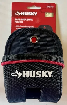 Husky Tape Measure Holder Pouch Belt Clip Up To 35ft Heavy Duty 246 568 NEW - Image 1 of 3