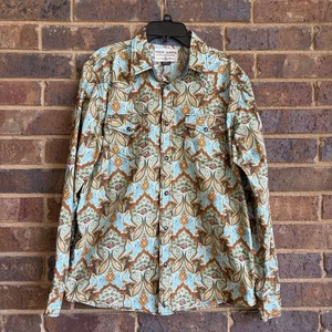 Camisa Floral Cody James Perla A Presión Paisley Para Hombre Talla S Western Manga Larga - Imagen 1 de 5