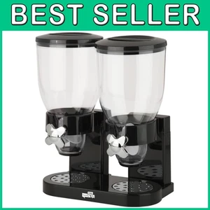 Luftdicht Müslibehälter Set - 35 Unzen Kapazität, Schwarz/Chrom - Bild 1 von 10