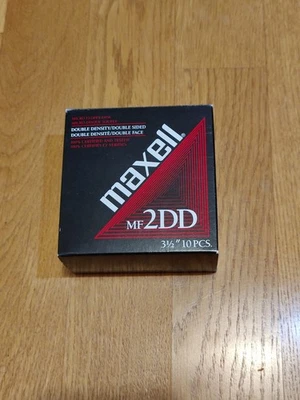 Maxell MF2DD 3,5" DOUBLE DENSITY Disketten 10er Pack OVP - Image 1 of 4