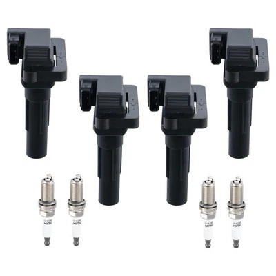4x Bobina de ignição e vela de ignição para Subaru WRX STI H4 2.5L Turbo 2013-2018 UF665 - Imagem 1 de 4