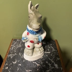 Vintage 1968 Jim Beam Trophy Clown Democratic Donkey Decanter Bourbon Whiskey  - Picture 1 of 6