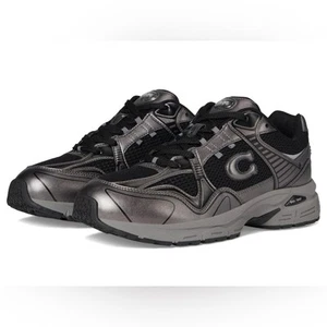 Zapatillas deportivas unisex Coach C301 antiguas de zinc/negro y gris talla 7,5 - Imagen 1 de 16
