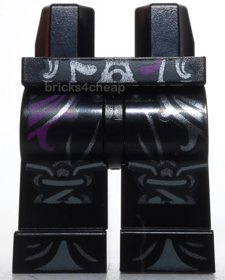 Lego caderas y piernas magenta y plata remolinos gris azulado oscuro rodillas y dedos de los pies Foto 1 de 1