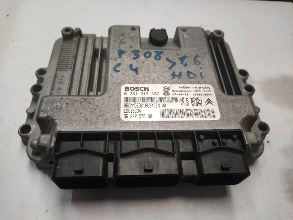 9664257580 CENTRALINA MOTORE PEUGEOT 308 1.6 HDI DAL 2007 AL 2014 PEUGEOT 308 ( - Immagine 1 di 1