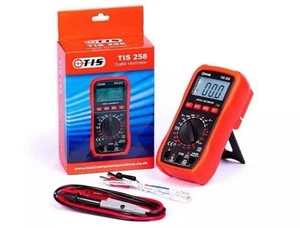 TIS 258 Digital Multimeter with Temperature Probe - High Precision, Backlit - Picture 1 of 7