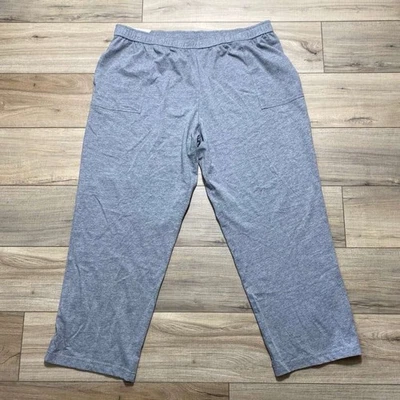 White Stag Womens Pull On Knit Pant Size 2X (18W-20W) Heather Gray - Image 1 of 4
