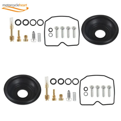 2 Carburetor repair kit with plunger diaphragm For Kawasaki EN450 454 LTD 85-90 - Image 1 of 4