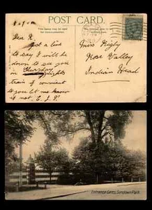 Canada 1911 Regina Sask a Indian Head Park Gate cartolina - Picture 1 of 2