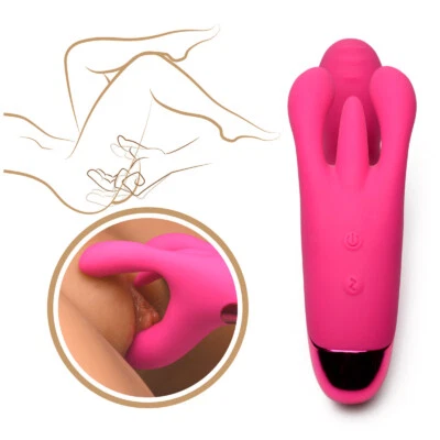 Conejo Vibrador Punto G Consolador Ambiente Impermeable Masajeador Juguetes Sexuales para Mujeres Mujer Foto 1 de 4