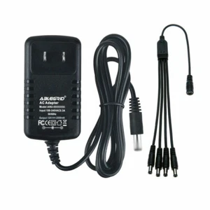 AC/DC 12V Power with 4 Splitter for Lorex ACC-U41 4-in-1 security camera Adapter - Picture 1 of 4