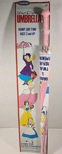 New Vtg Disney 1960's Cinderella Mary Poppins Snow Horsman Vinyl Umbrella HTF - Picture 1 of 11