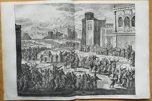 King David Ark - Large Bible Engraving Jan Luiken - 1729 - Picture 1 of 2