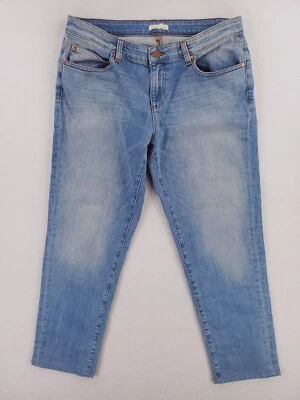 Pantalones de mezclilla elásticos cortos para mujer Eileen Fisher 8 Boyfriend tiro medio ligeros Foto 1 de 4