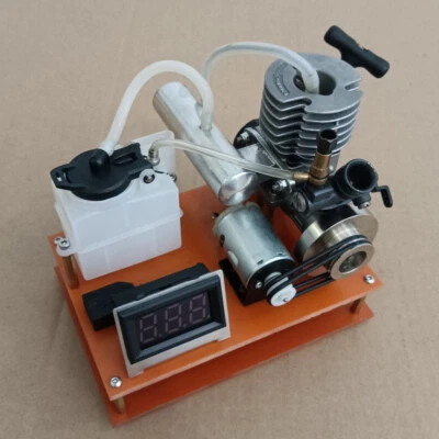 Mini 2-Stroke Gasoline Engine Model Toy Petrol Engine Mixture Nitro DC Generator - Image 1 of 4