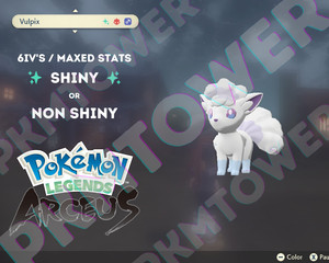 ALOLAN VULPIX NORMAL/⚡SHINY⚡ 6IV ALPHA MAX STATS - POKEMON LEGENDS ARCEUS