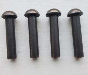 Fisher Wood Stove Door Hinge Pins, 3/8" x 1 3/4", solid steel set of 4 - Picture 1 of 3