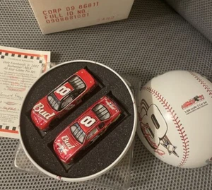 2002 Dale Earnhardt Jr. Budweiser MLB All Star Game Action 2 Car Replica Tin Set - Picture 1 of 5
