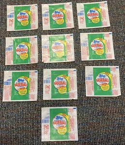 1984 Topps Baseball Wax Pack Wrappers - Lot of 10 - Picture 1 of 2